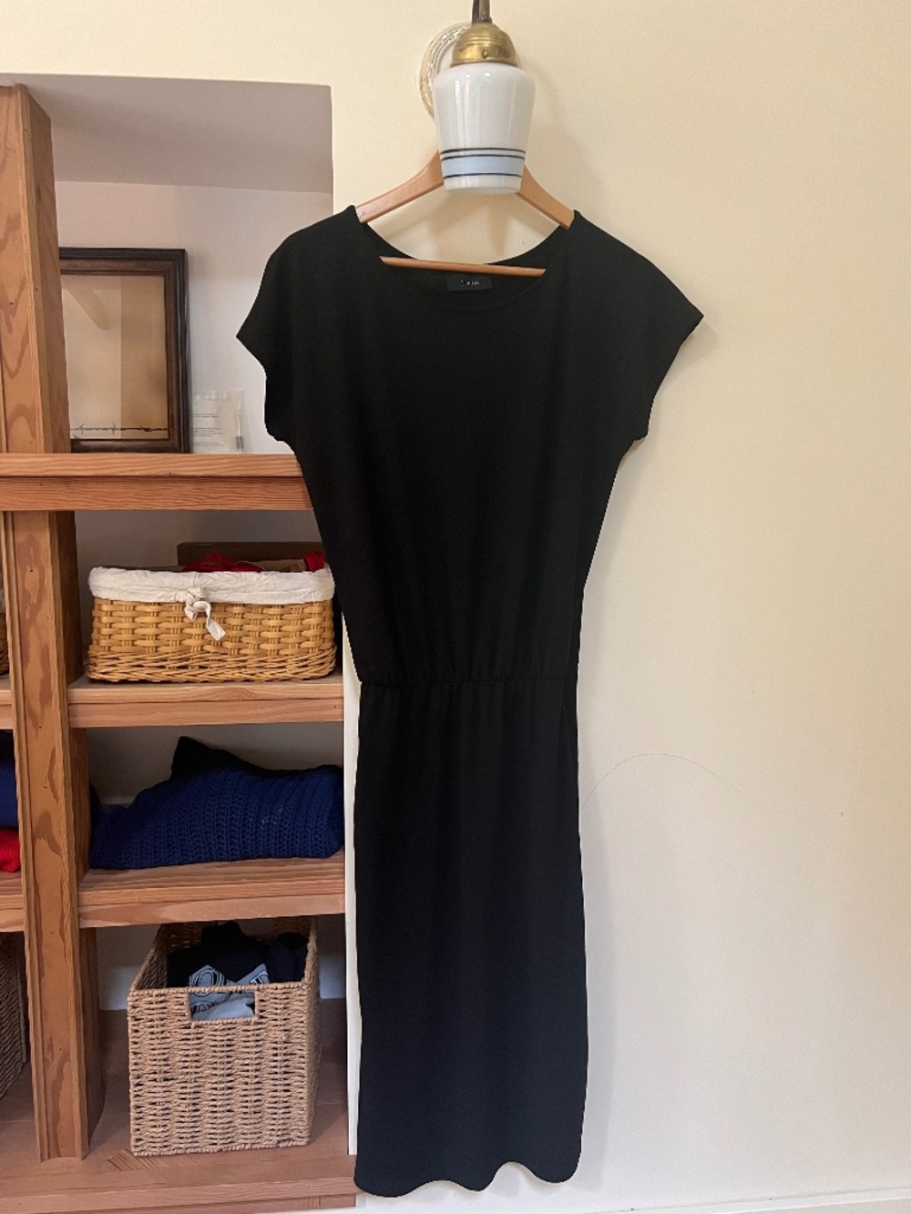 Drop waste Lumiere black dress